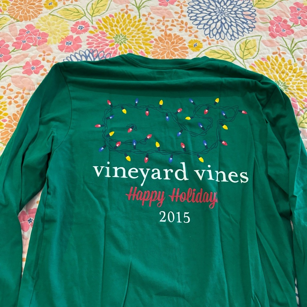 Xs long sleeve holiday vineyard vines long sleeve tshirt - Picture 4 of 4